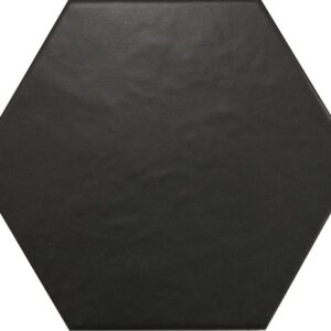 Hexatile - Hexagonfliser - Sort, 17,5 x 20 cm.