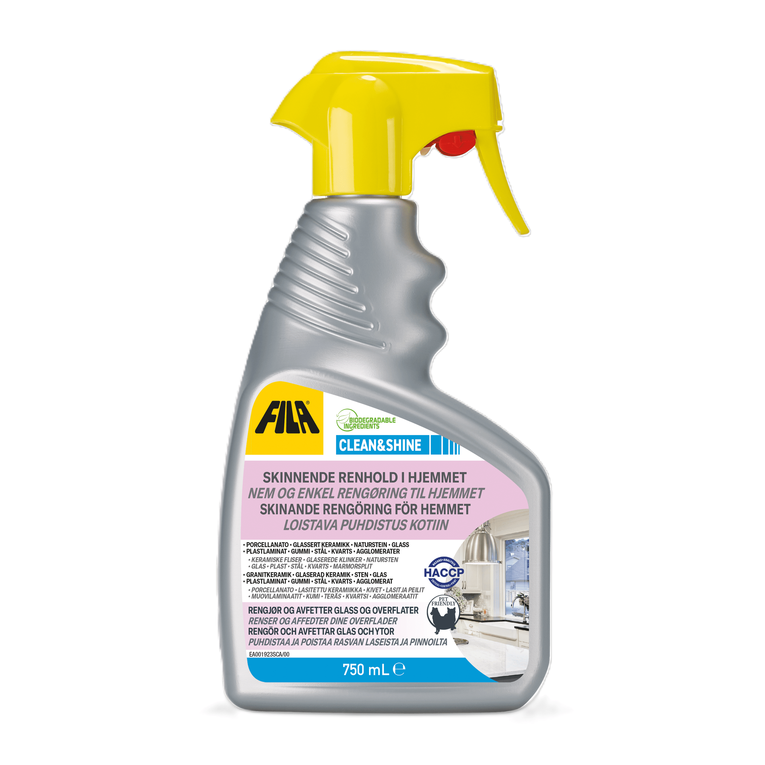 Fila Clean and Shine 750 ml - Rengøring til hjemmet