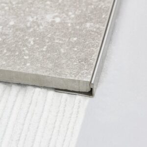 Lige afslutning blank rustfri stål 250 cm