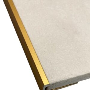 Lige afslutning guld 270 cm